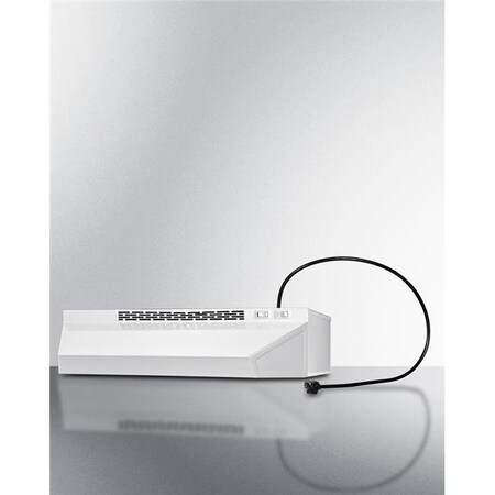 Summit Appliances Summit Appliances H1624PTCRDWH 24 in. Under Cabinet Convertible Range Hood with Plug; White H1624PTCRDWH